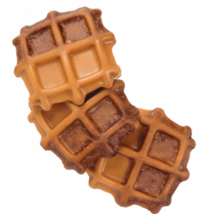 Snack para perros en forma de gofre glaseado, 35g, golosina divertida y sabrosa para premiar a tu mascota