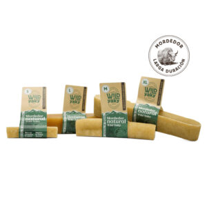 Mordedores naturales Wild Yaky para perros, en tamaños S, M, L y XL, elaborados con leche de yak, larga duración y ricos en proteína
