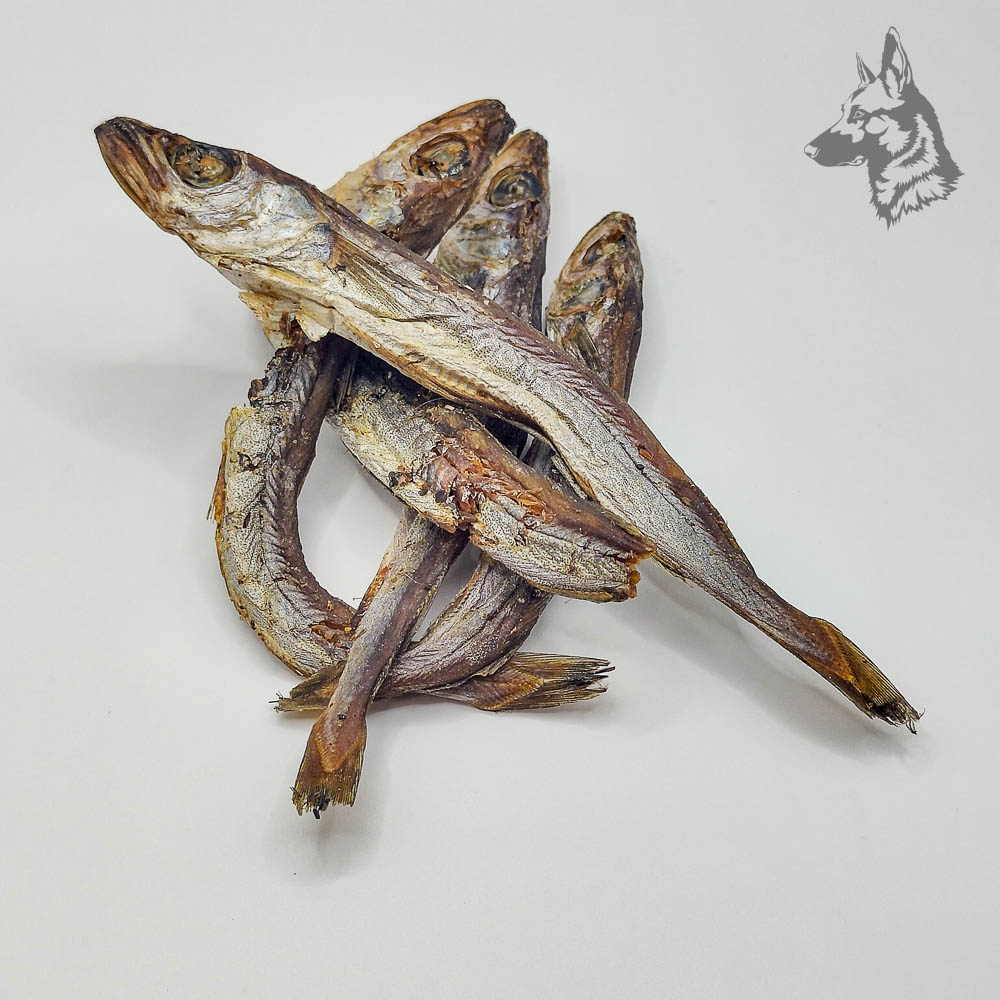 irios deshidratados enteros, un snack natural y saludable para perros y gatos, rico en proteínas y omega 3.
