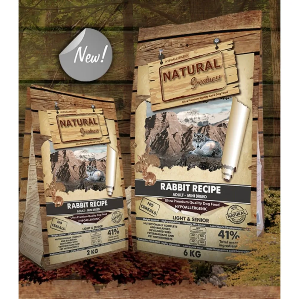 Natural Greatness Receta de Conejo Mini - Senior & Light - Imagen 2