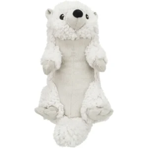 Juguete peluche nutria para perro 30 cm, línea Be Eco de Trixie, felpa suave hecha con material reciclado, con sonido