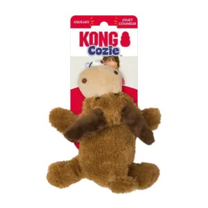 Juguete para perro KONG Cozie Marvin the Moose con empaque