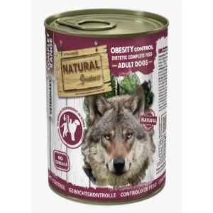 Lata de alimento húmedo Natural Greatness Obesity Control para perros con sobrepeso