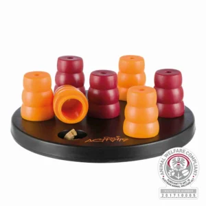 Juego de inteligencia para perros Dog Activity Mini Solitario Nivel 1 con piezas encajables que esconden snacks, estimulación mental.