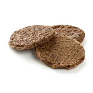 Hamburguesas naturales de carne de caballo deshidratada para perros Kauartikel, snack natural hipoalergénico ideal como premio o recompensa.