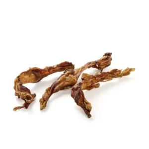 Tendones de cuello de ciervo deshidratados para perros de la marca Kauartikel, snack natural duro para masticación.