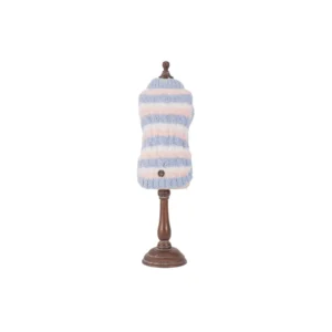 Jersey Kolding Freedog para perros con rayas azul claro y rosa, prenda suave y cálida para invierno.